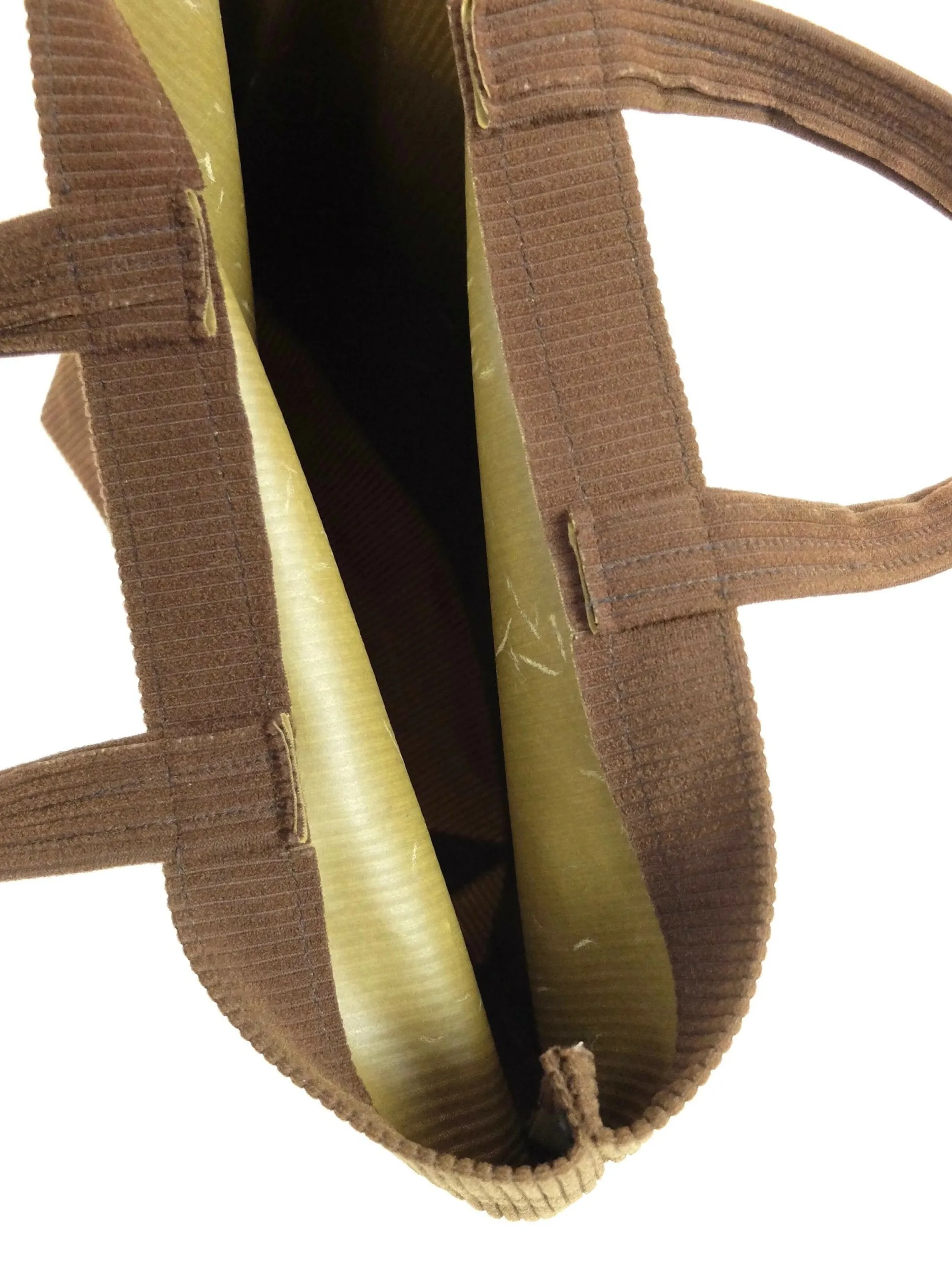 Vintage 70s Bohemian Hippie Fringed Brown Colourblock Top Handle Tote Bag Purse