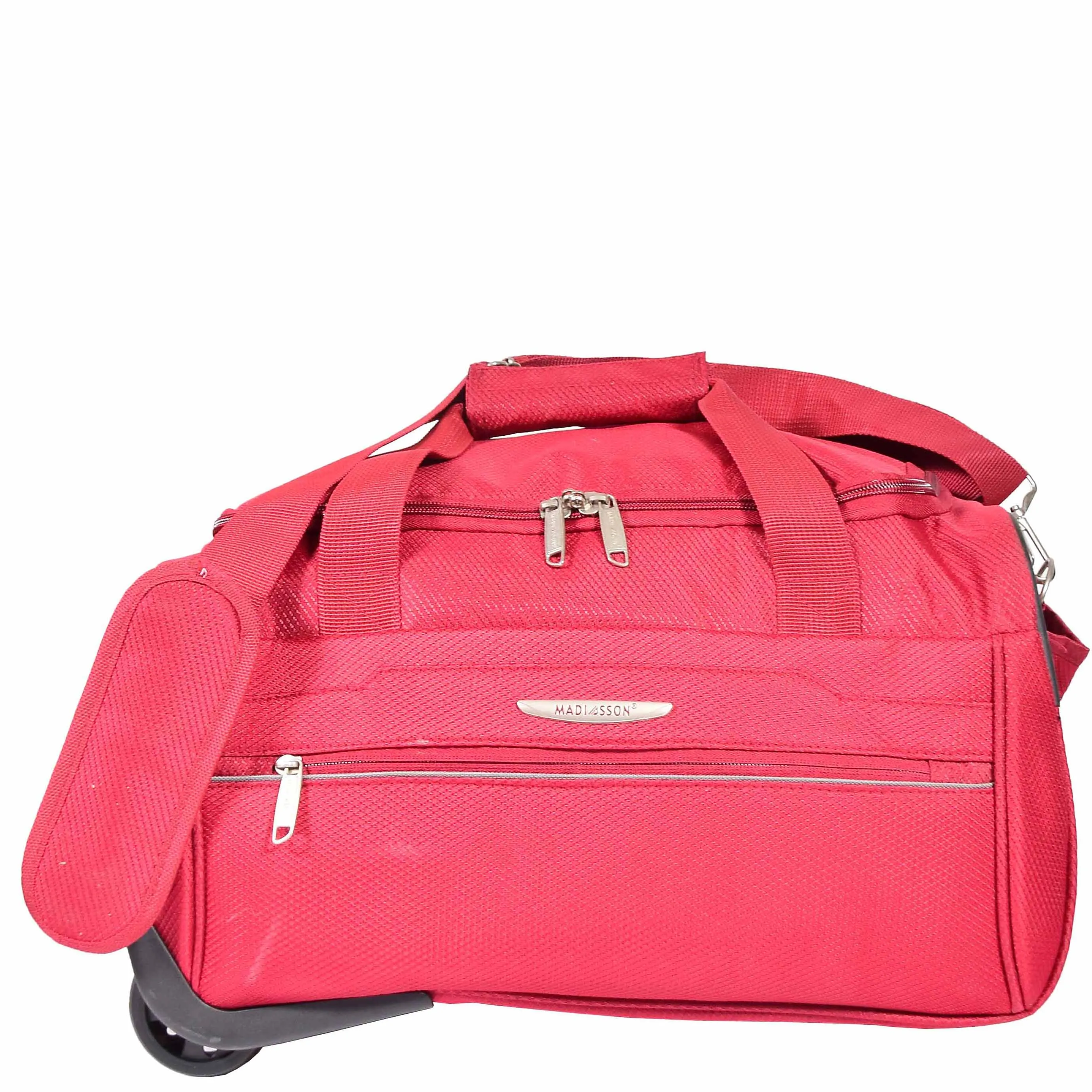Wheeled Holdall Duffle Mid Size Bag HOL214 Red