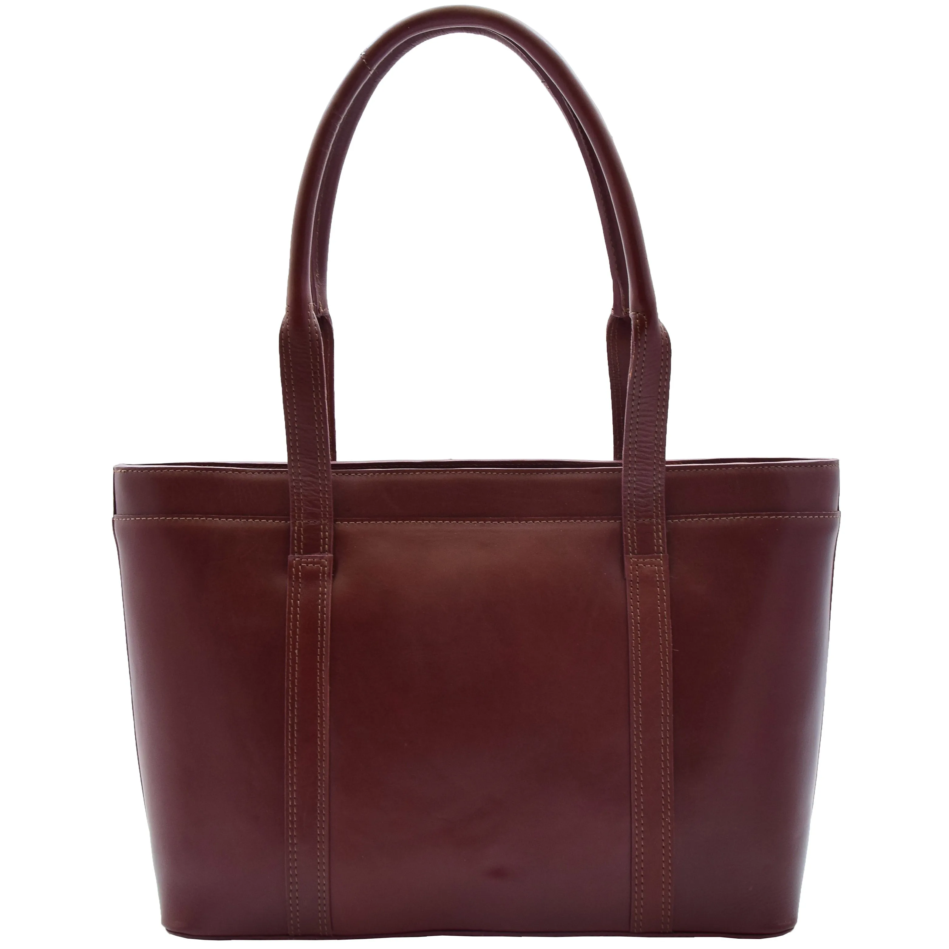 Womens Real Leather Shoulder Bag Large Hobo Handbag Lucy Chestnut